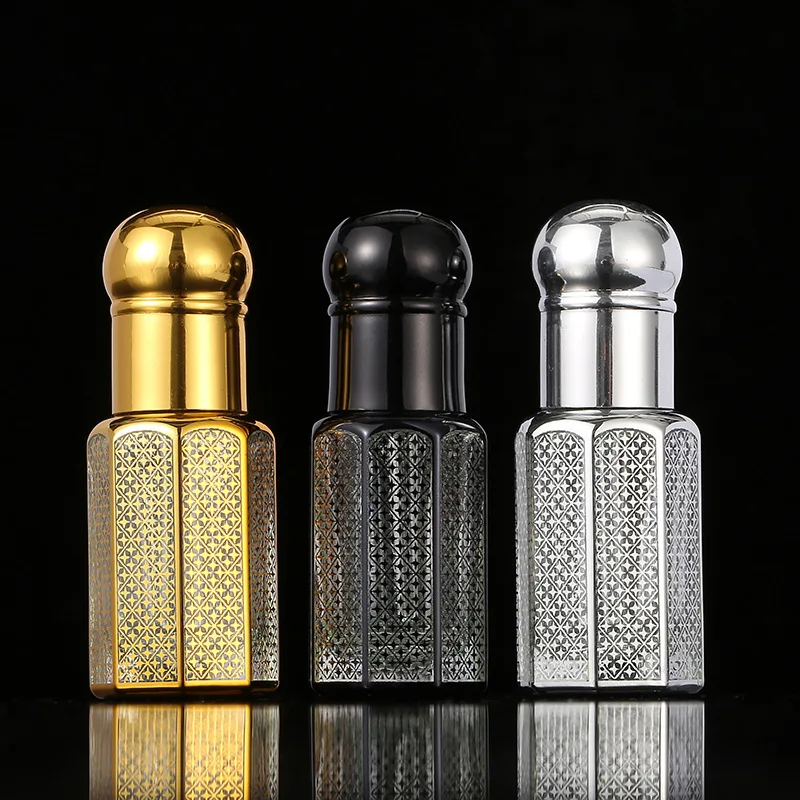 Wholesale 120pcs Arabic Crystal Attar oil bottle Glass Bottle Essential oil Bottle for Perfume Oil with Dropper Stick /Roller