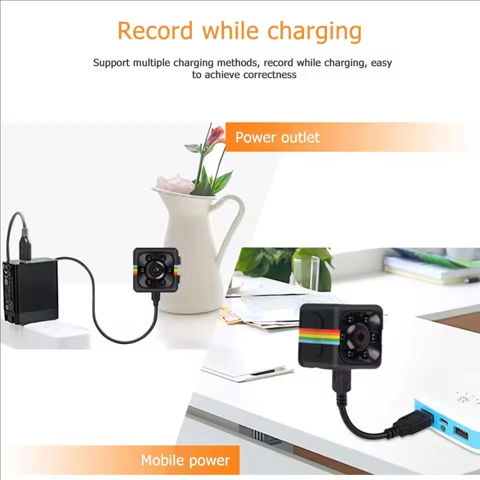 Mini Camera HD Portable Small Nanny Cam Video Voice Mini DV Recorder Indoor Covert Security Camera for Home and Office