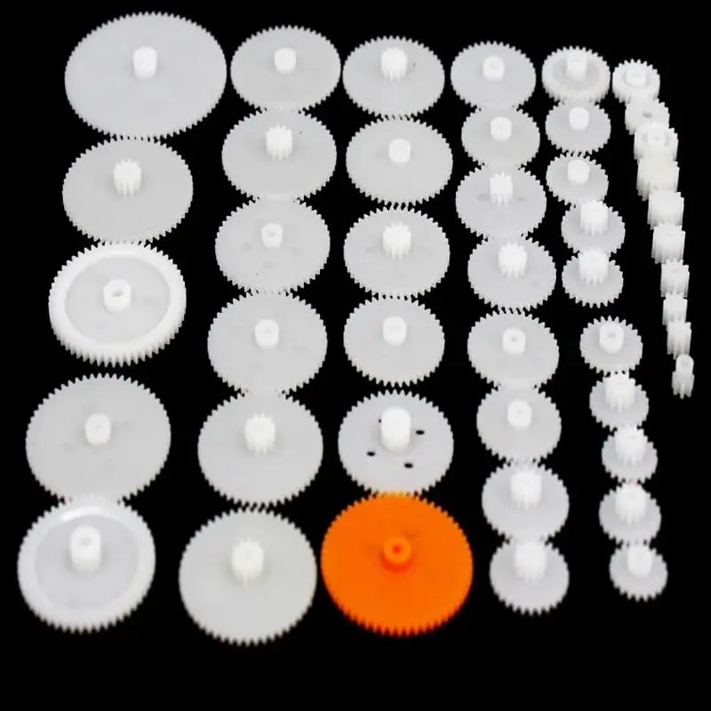 46 styles Plastic Gears Cog Wheels All The Module 0.5 Robot Parts DIY Accessary engranajes de plástico