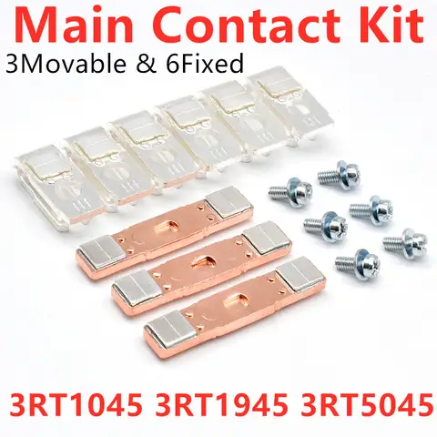3RT1945-6A Main Contact Kit For 3RT1045 3RT5045 Moving And Fixed Contacts Crane Contactor Repair Kit Contacts Set Contact Game