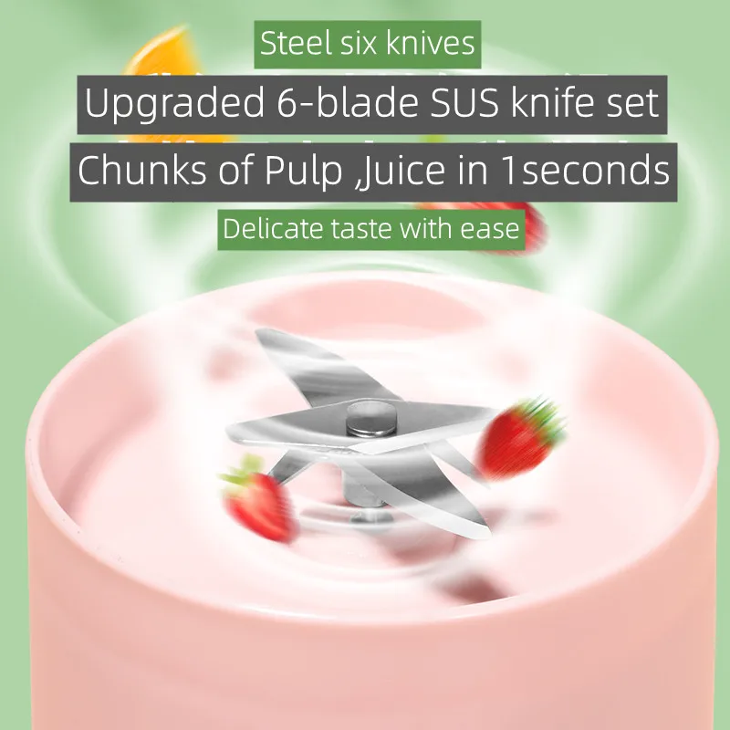 Anyufa 500ml Glas frischen Saft Mixer Mini Hand Küchenmaschine Smoothie Mixer tragbare Elektro mixer Hersteller Haushalts gerät