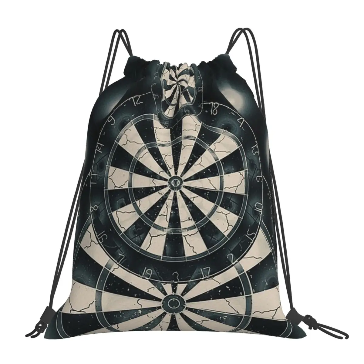 Let's Play Darts Backpacks Multi-function Portable Drawstring Bags Shoes Bag Book Bags For Travel Students
