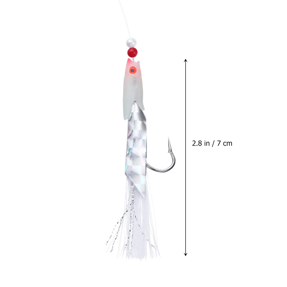 

10 Pcs Anti Tangle Fishing Rust Proof Lure Bait Hooks Lure Bait Fishing Accessories Simulated Fish Skin Hooks Reusable