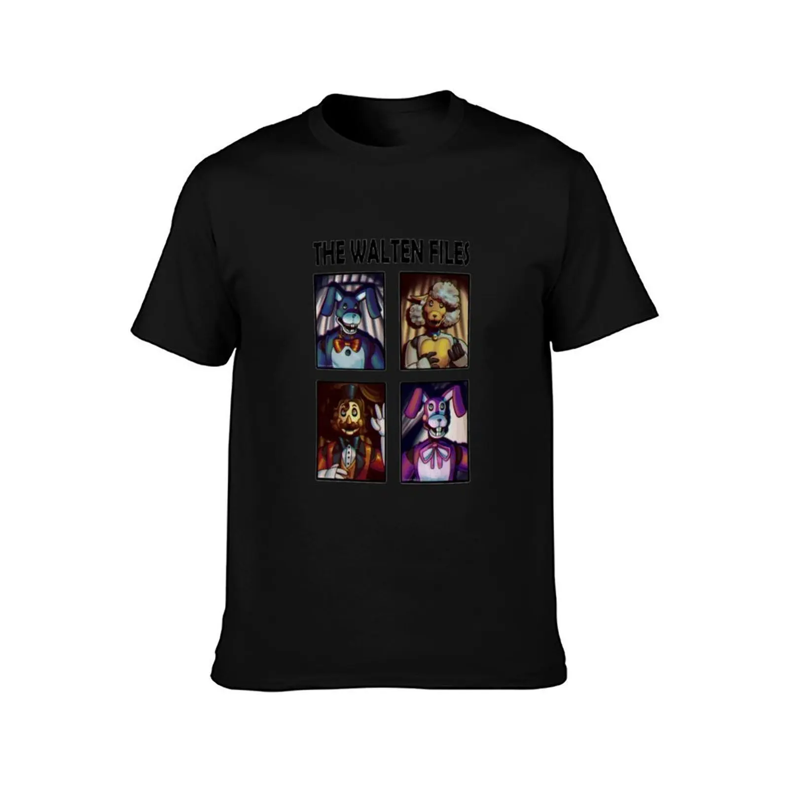 the walten files four T-Shirt, Summer Casual Cotton Tee, Oversized Streetwear Tops, Vintage Graphic Print, Unisex Men Women