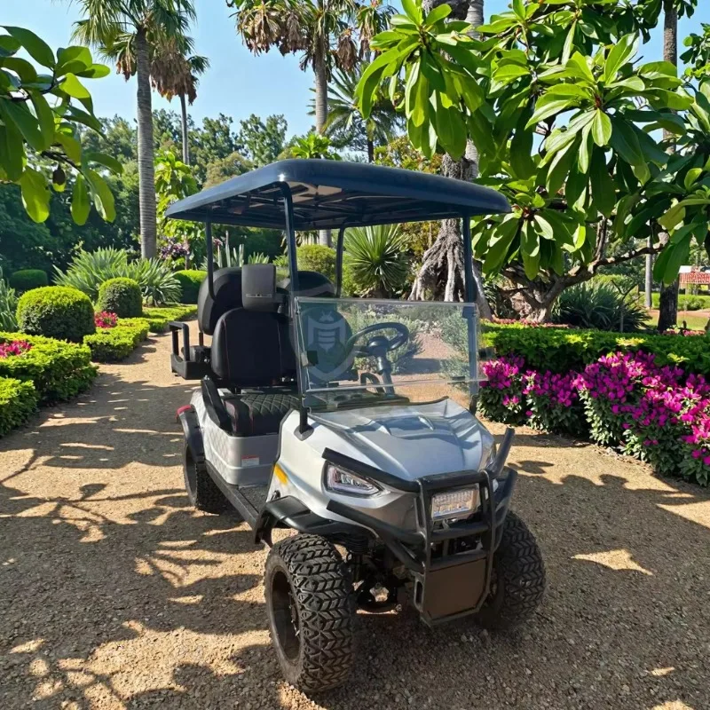 Electric Golf Cart 2+2 Seater for Sightseeing 48v Lead Acid Battery CE Certified 70-90km Range for Golf Course Use