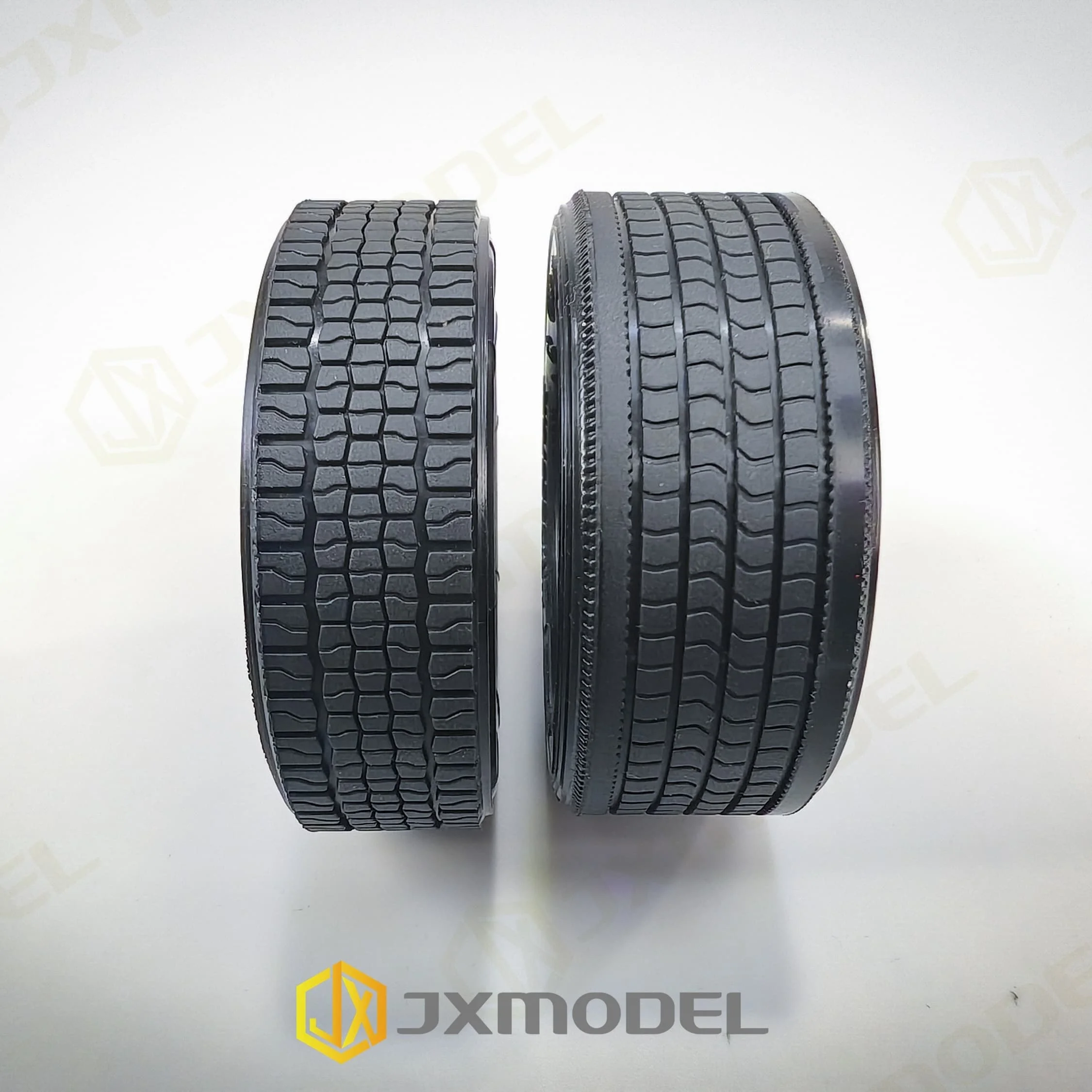 2 PCS JXMODEL RC Truck Tire High Quality Rubber Tires Tyres For Tamiya 1/14 RC Tactor Tipper Truck Semi-trailer DIY Parts