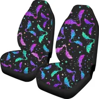 Galaxy Bat Car Seat Covers Full Set of 2 Pack Bucket Seat Covers Front Seat Protector Car Accessories Interior Decoration