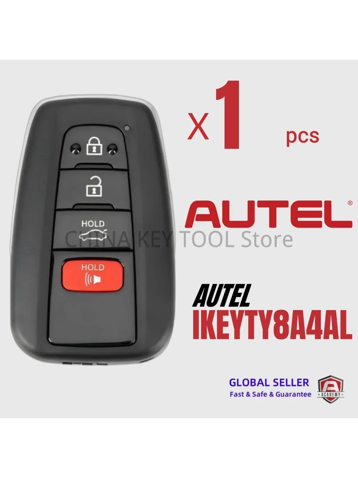 1PCS Autel IKEYTY8A4BL IKEYTY8A4AL Universel Intelligent À Distance Clé 3 1 Boutons Pour Toyota Pour Autel Smart Key Pour KM100 IM508 IM608