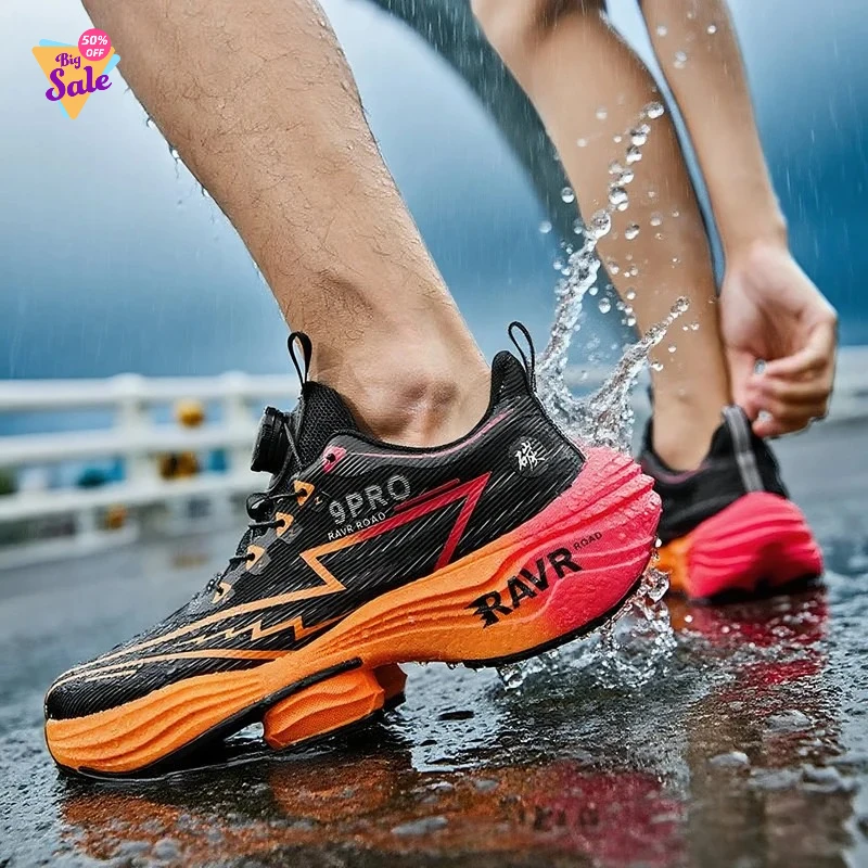 

2026 New Men's Running Shoes Cushioning Carbon Plate Racing Marathon Athletic Shoes Comfortable Non-slip Sports Tennis Shoes