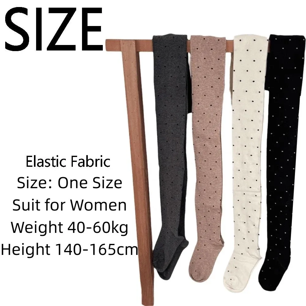 المألوف البولكا نقطة جوارب طويلة تنفس مرقط المرأة طماق مريحة عالية الخصر الشتاء الجوارب الحرارية موسم الشتاء