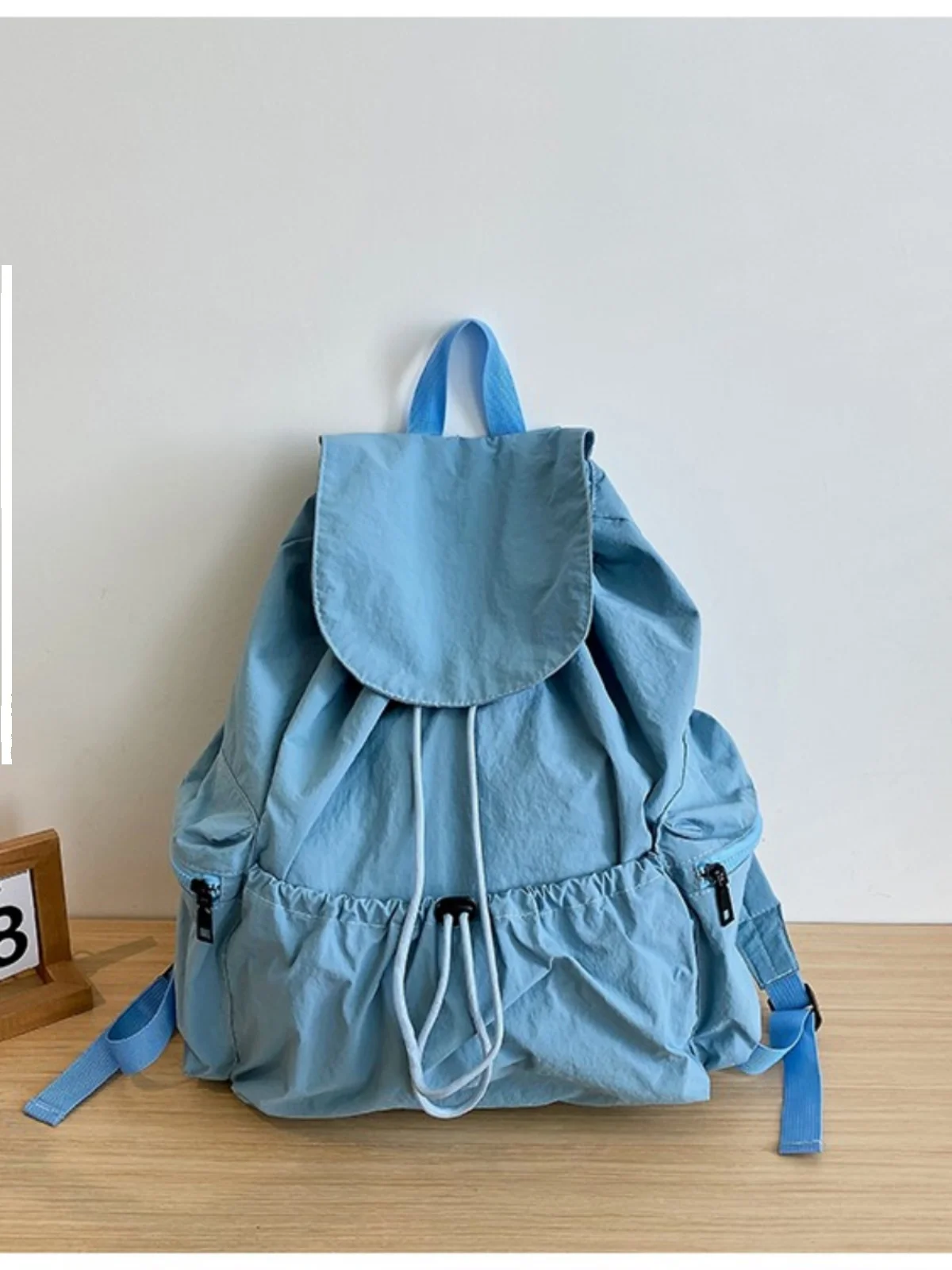 

Ladies Large Capaci Travel Sports Bapa Lazy Sle Zipper ket Dstring Double oulder Bag Soft Nylon Waterproof
