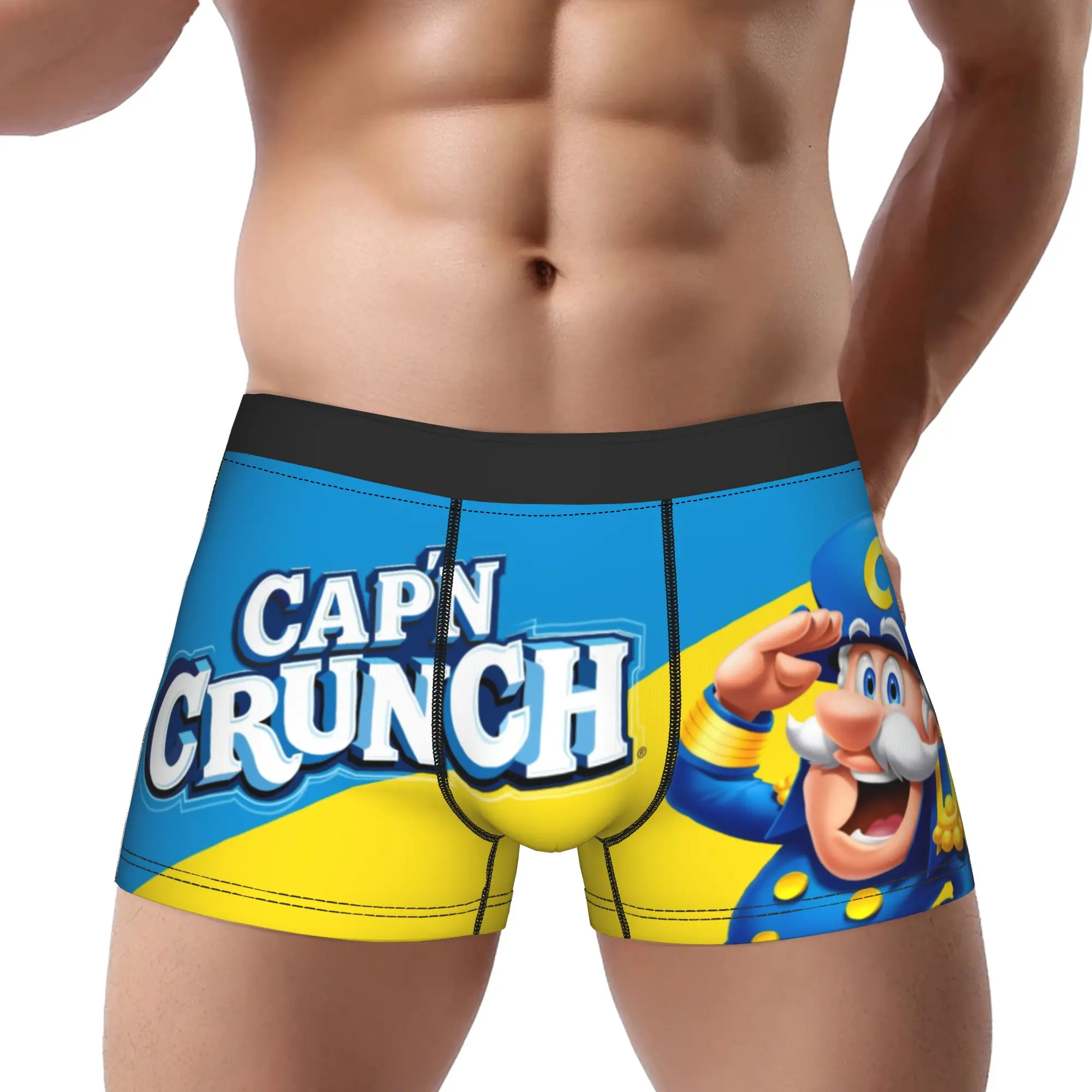 Cap'n Crunch Cap'n Crunch Calzoncillos transpirables Ropa interior masculina Pantalones cortos cómodos Calzoncillos tipo bóxer