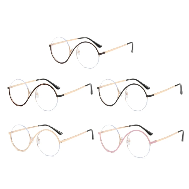 Effective Blue Light Filtering Eyeglasses for Digital Device User Reading Writing Gold Color Frame Glasses for Dropshipping