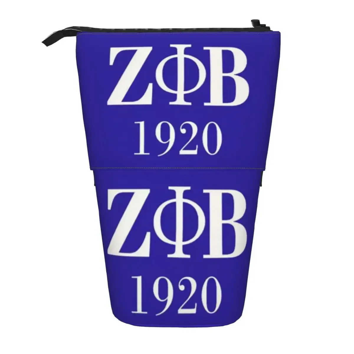 Zeta Phi Beta Sorority Logo, griechische Buchstaben, wendbares Federmäppchen, Stifthalter, Aufbewahrungstasche für Jungen, Mädchen, Schule