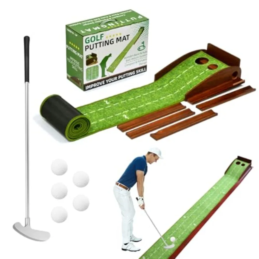 Golf Putting Mat Wi… - image