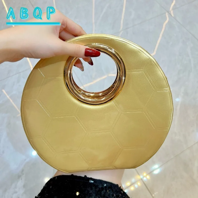 Dinner Women's Bag Luxury Brand Round Dinner Party Clutch Bag Personalized Fashion Women's Shoulder Crossbody Bag High Quality 3