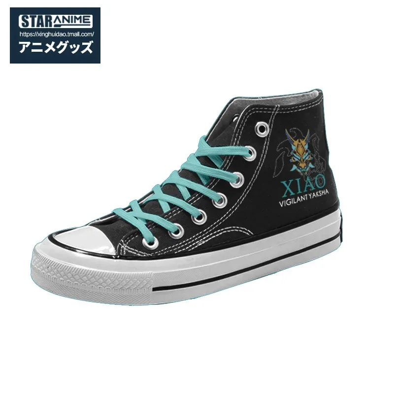 جينشين إمباكت شياو حذاء قماش النساء الرجال طالب حذاء من الجلد أحذية رياضية الخريف الشتاء عالية أعلى أحذية رياضية هدايا عيد الميلاد