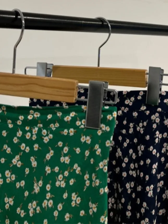 

Весенняя винтажная женская юбка с высокой талией и цветочным принтом, универсальная цветная блузка, длинная юбка для тела, шикарная футболка