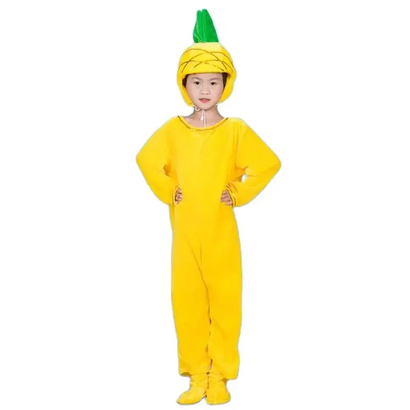 Abbigliamento da prestazione di frutta per bambini Kindergarten Anime Cosplay piccola mela anguria ananas miele pesca Banana a forma di uva