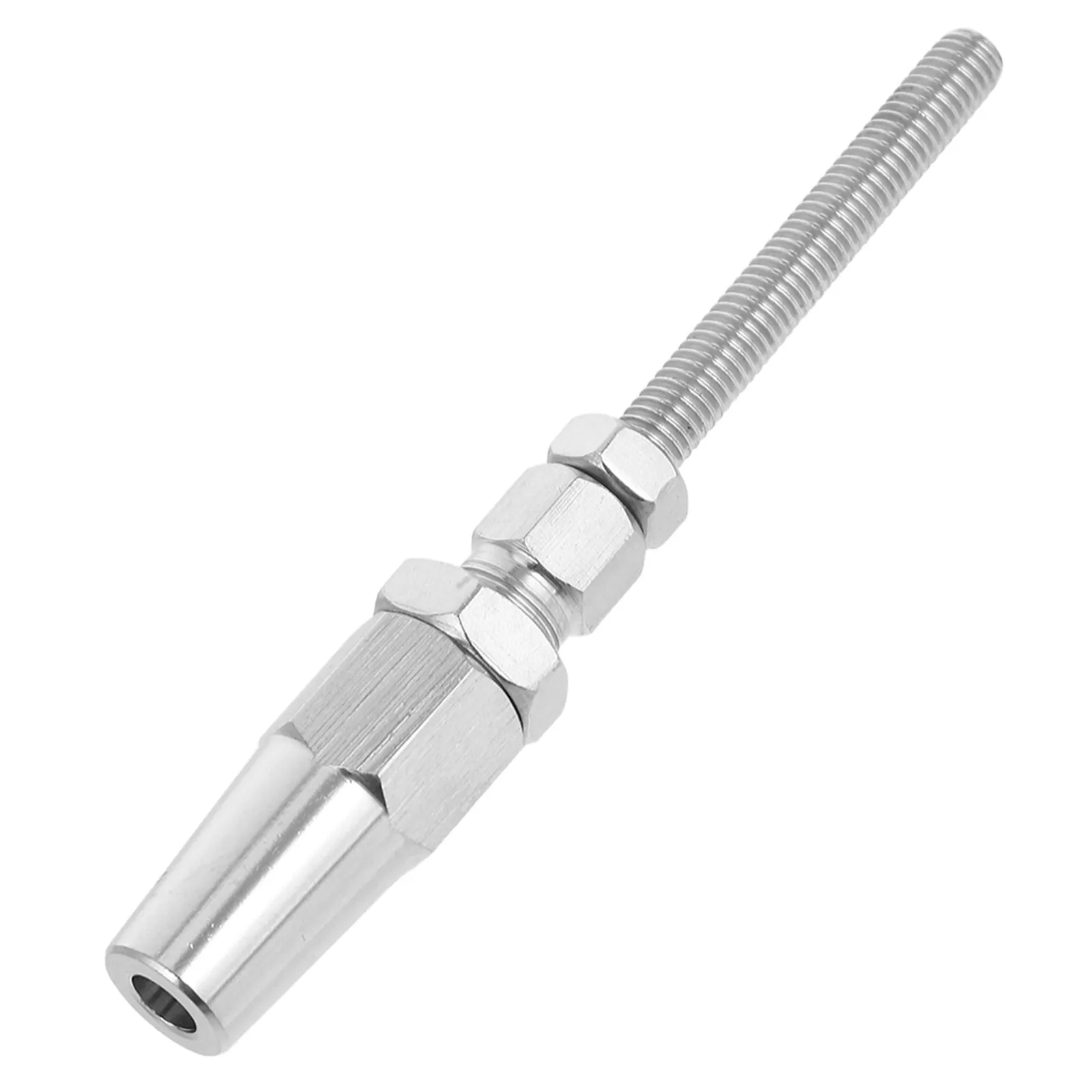 Swage Threaded Stud Terminal M6 Stainless Steel Cable Railing Fitting for Deck Wood Metal Post Tensioner Yacht Tee Connector