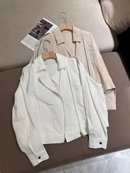 High-end early spring lightweight cotton and linen jacket