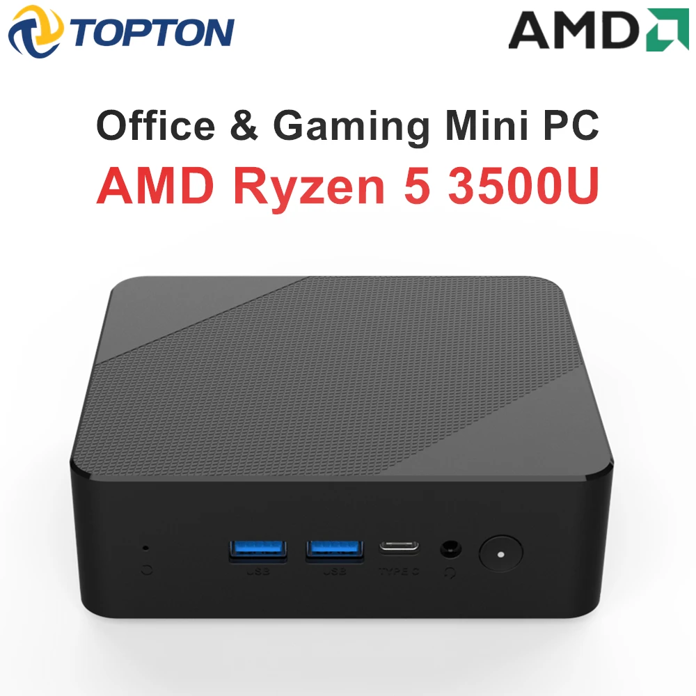 Topton ミニPC ベアボーンキット Ryzen5 4600H Topton Cheap AMD Mini PC Ryzen 5 3500U Barebone Office Computer