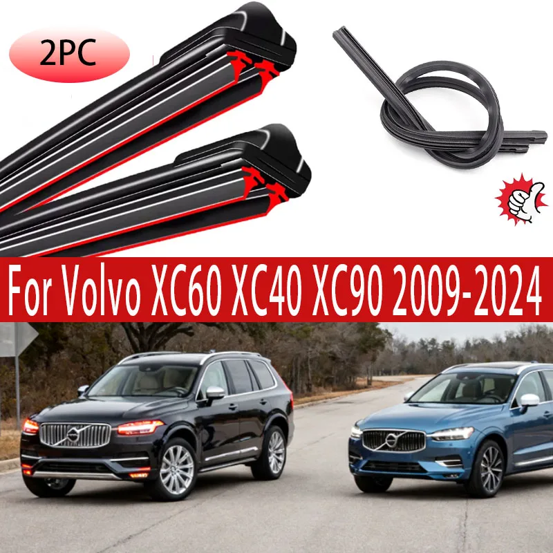

Windshield Wiper Blades For Volvo XC60 XC40 XC90 2009-2024 Front Windscreen Wiper Window Accessories 2018 2020 2021 2022 2023