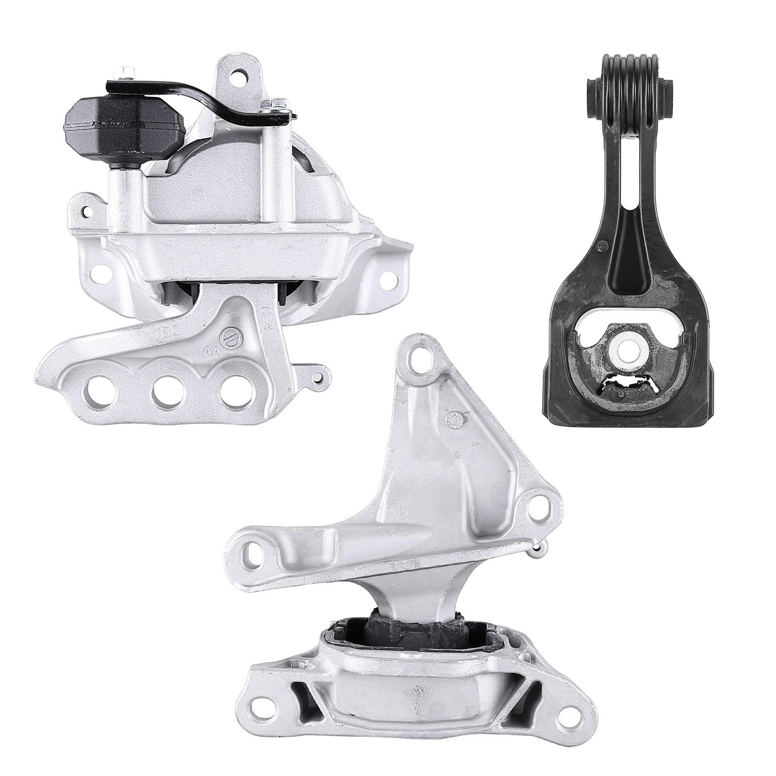 3pcs Engine Mount Kit Auto Transmission Mount Bracket Auto Parts Compatible for 16-21 Civic 1.5L Engine