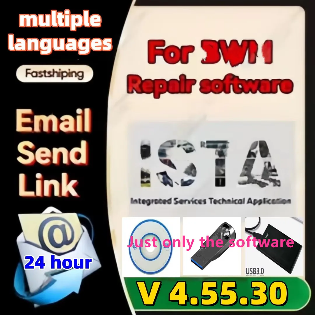 2025 NEW For B-M-W ISTA 4.55.30 diagnostic software Support multiple languages