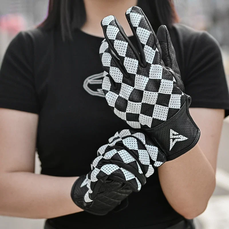 

Motorcycle gloves summer checkerboard trend touch screen motorcycle tactical gloves waterproof fitness training motocross