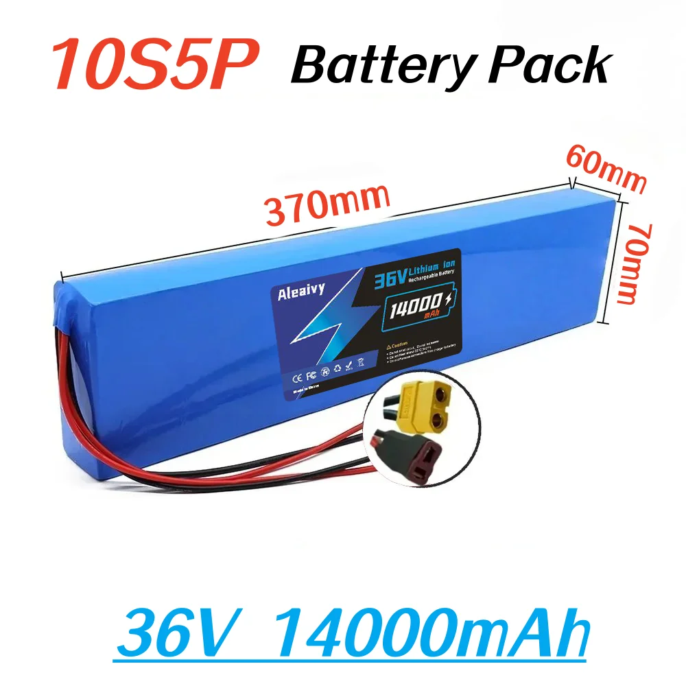 

36V 10S5P 14000mAh 18650 rechargeable lithium-ion battery 100W~500W built-in BMS Suitable for 36V Electric Scooters Battery.