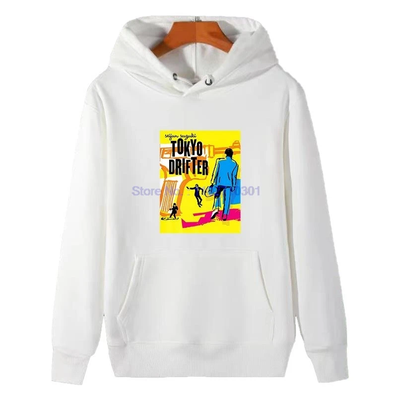 Tokyo Drifter Seijun Suziki Japan Japanese Cult Movie Unisex Graphic Hooded Sweatshirts Winter Cotton Thick Sweater Hoodie