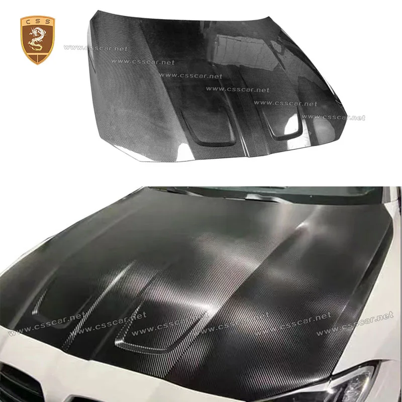 OEM Style Dry Carbon Fiber Front Engine Bonnet Hood For BMW M3 G80 / M4 G82 G83 Car Exterior Protector Front Hood Body Kit