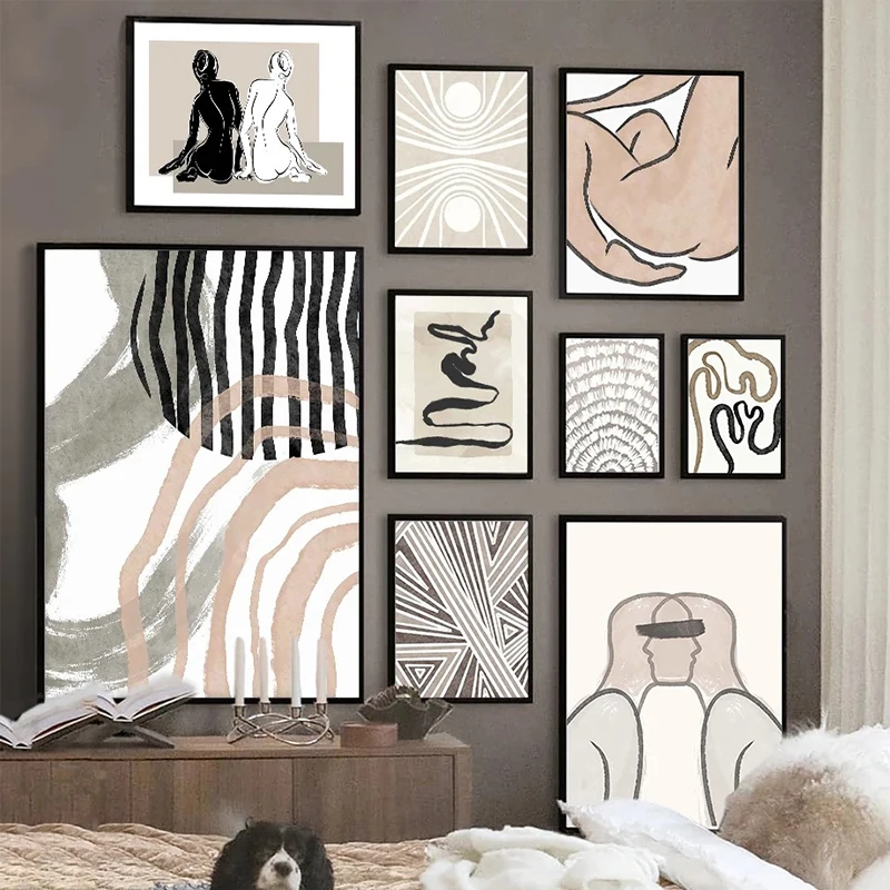 

Abstract Pop Art Girl Body Posters and Prints Canvas Painting Nordic Wall Art Pictures for Living Room Home Decoration Mural