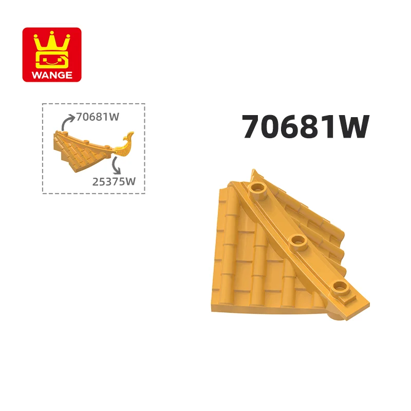 

Wange 70681W 100g/23pcs China style Glazed tiles Eaves Building Block Moc Accessories Compatible with Brick DIY Children Toy