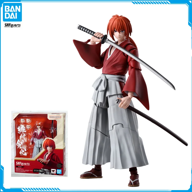 

In Stock Bandai S.H.Figuarts Rurouni Kenshin Himura Kenshin New Original Anime Figure Model Toys for Boys Action Collection Doll