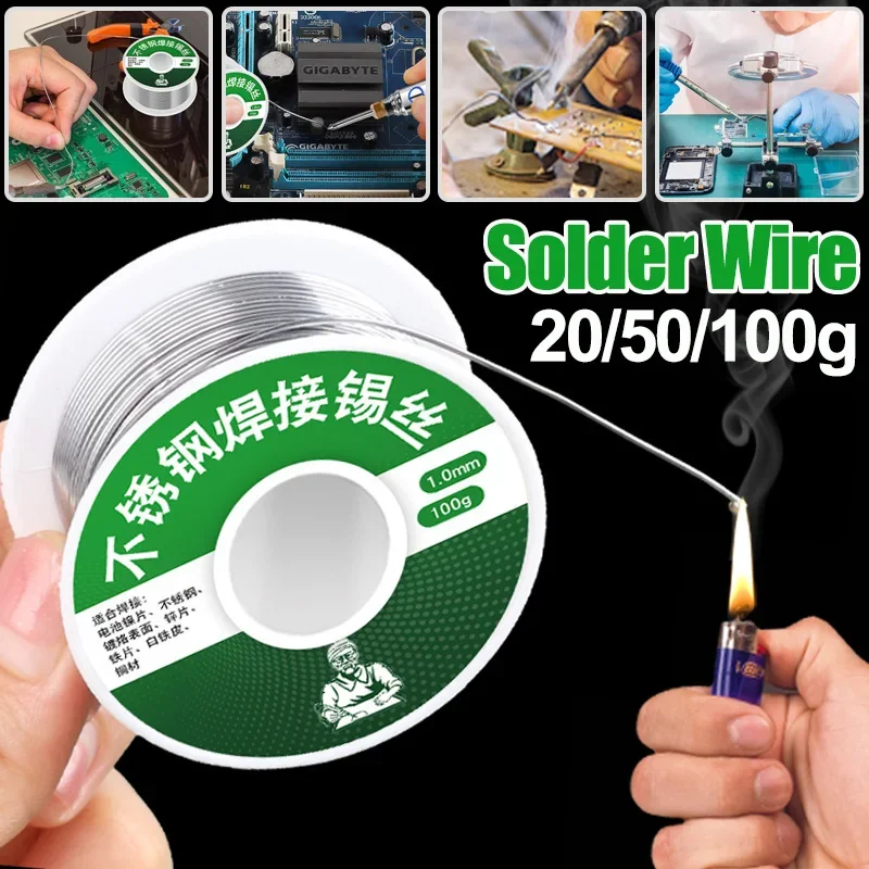 

Universal Lighter Stainless Steel Solder Wire Disposable Copper-iron-nickel Battery Pole Piece Welding Solder Wire Accessories