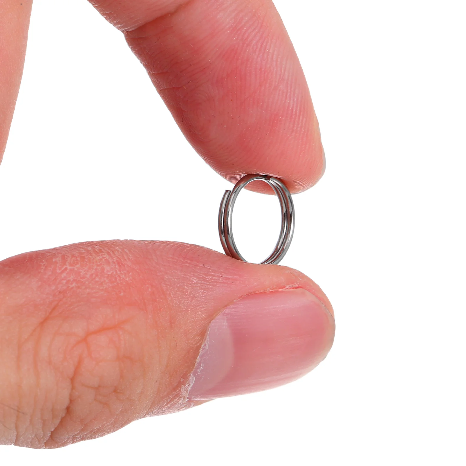 

200pcs Stainless Steel Key Rings 10Mm Mini Split Rings For Keychains Double Hole Connector Diy Crafts Jewelry Making Hardware