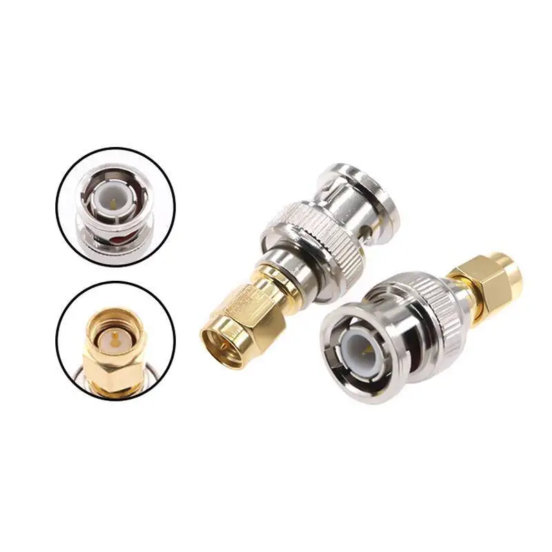 1 Stück SMA-Buchse auf BNC-Stecker Männlich-Buchse RF-Adapter-Steckverbinder – Detail 1