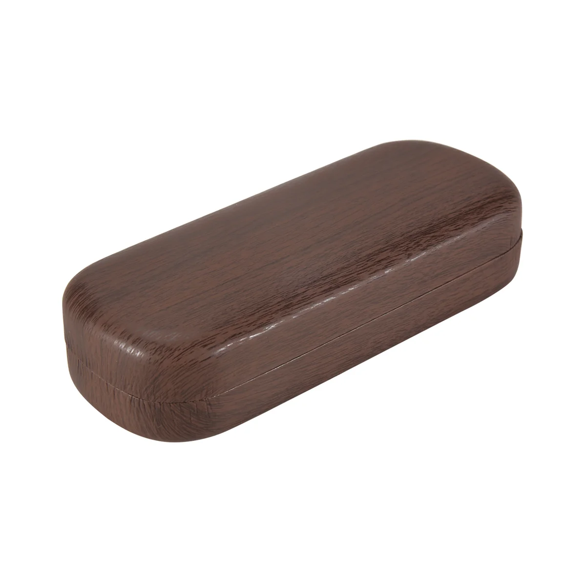 A27U Hot Portable Glasses Case Hard Wooden Grain Spectacle Frame Box Reading Glasses Sunglasses Holder Storage Case-Dark Brown