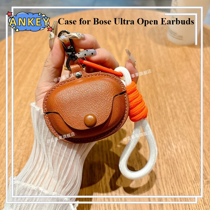 Capa para fones de ouvido Bose Ultra Open com cordão de couro