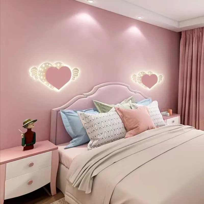 

New cartoon wall lamp, bedroom bedside, creative and personalized living room decoration, wall lighting fixtures