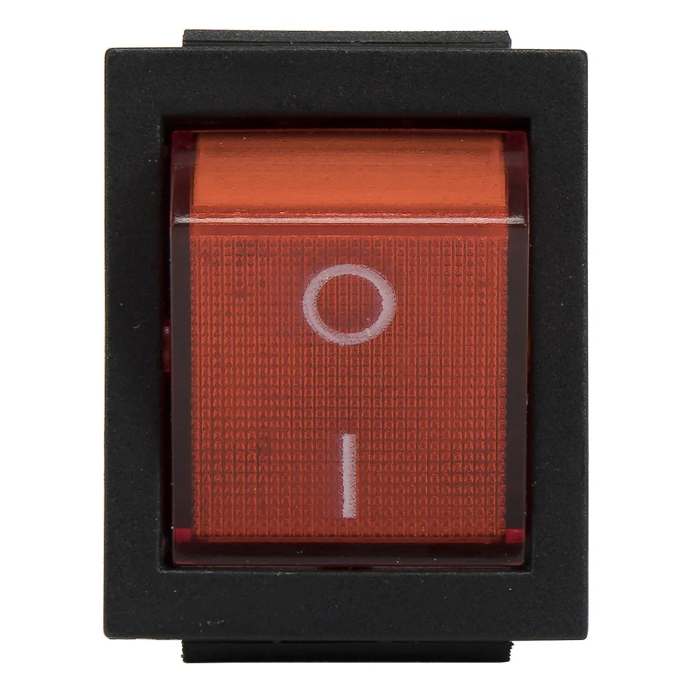 5pcs / lot KCD7-201N perforate 26 x 22 mm 4 pin ON - OFF boat rocker switch power switch with 220V light KCD2 view 2