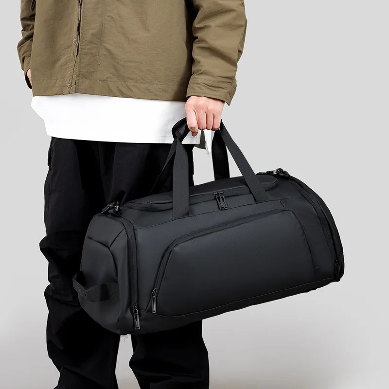 Wear-resistant Travel Bag High-end Sports Fitness Bag Men's Dry And Wet Separate Shoe Storage Single Shoulder Hand Luggage Bag
