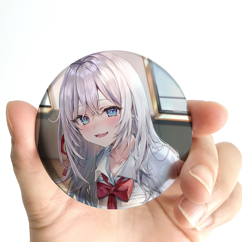 Anime Alya Sometimes Hides Her Feelings in Russian Alisa Mikhailova Kujou Cosplay Decoration Badge Pendant Xmas Birthday Gift