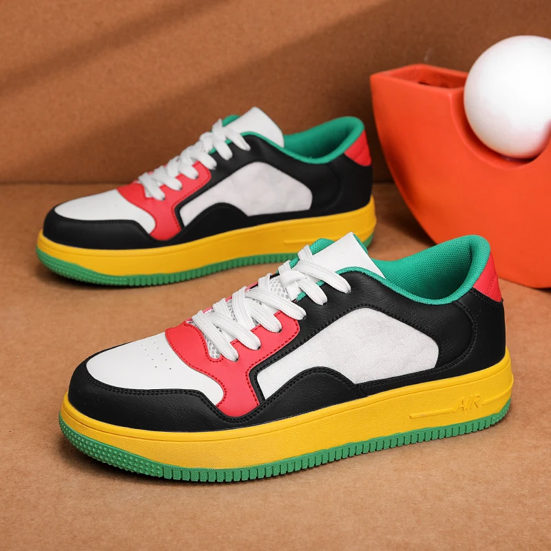 

2025 Men's New Autumn German-Style Training Sneakers - Chunky Low-Tops, Breathable & Versatile for Skateboarding & Casual Wear