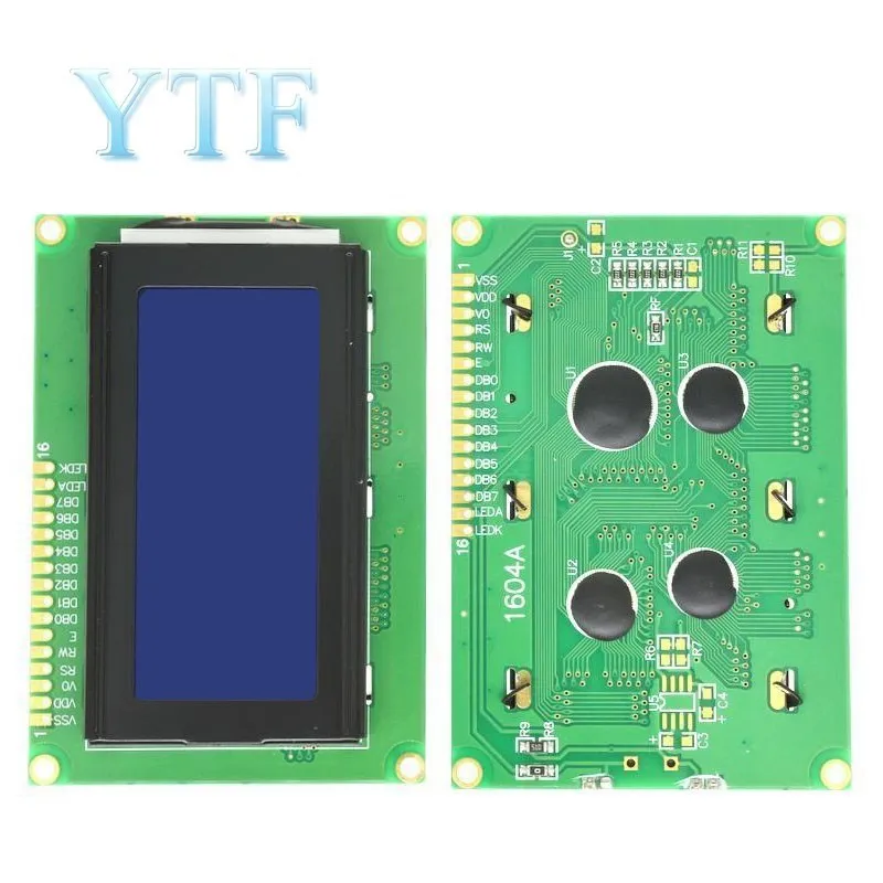 1604A LCD DC 5V Bluelight 16*4 16x4 Character LCD1604 Digital Screen Display Module Board For Arduino