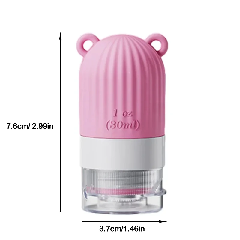 Travel Botttle 30ml Refillable Bottle Soft Silicone Lotion Shampoo Container Cosmetic Lotion Squeeze Tube Empty Sub-Bottling