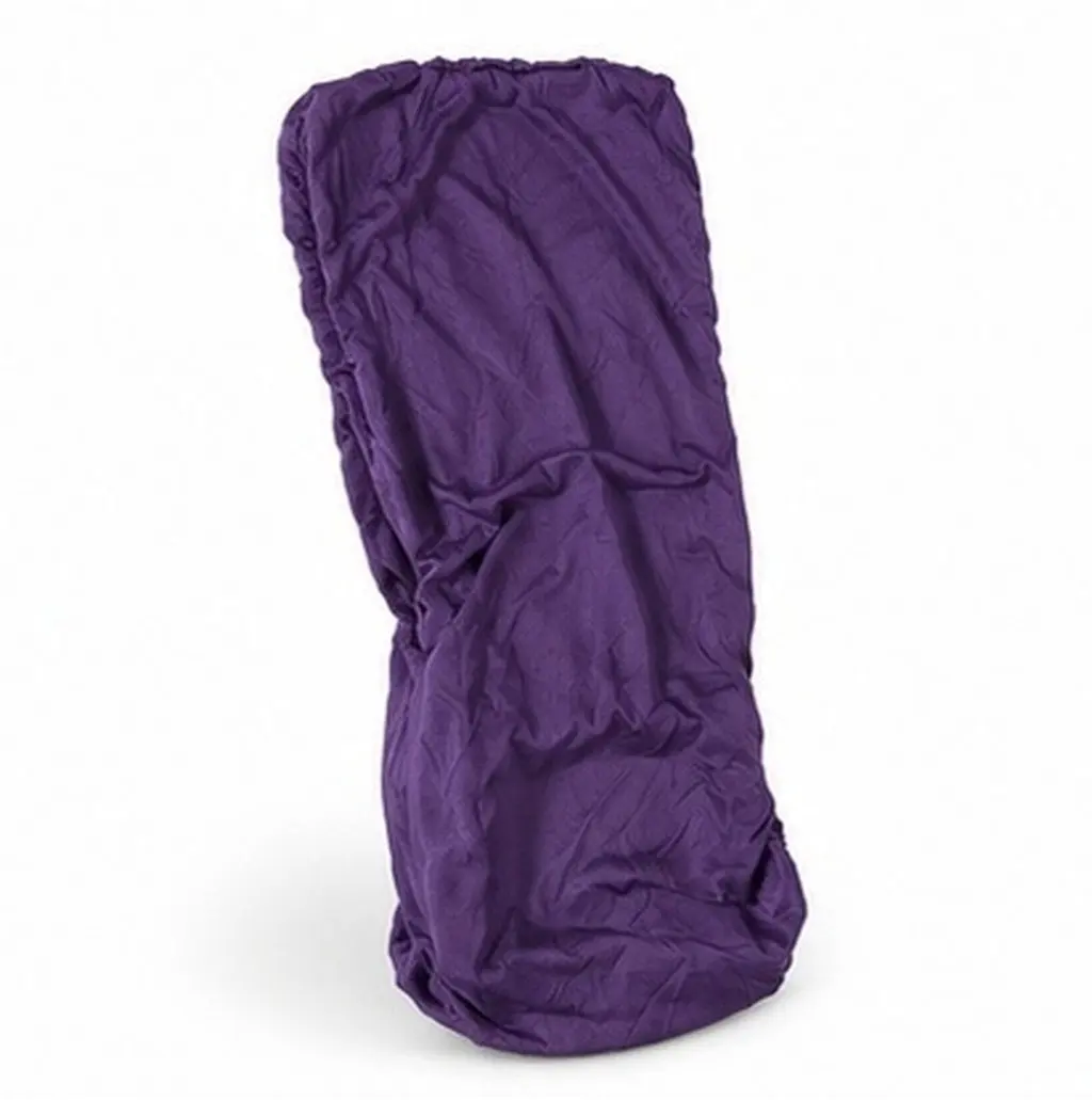 Purple Removable Stretch Office Chair Cover for Rotating Computer Chairs Dual Protection Back Seat Soft Comfortable Easy Clean