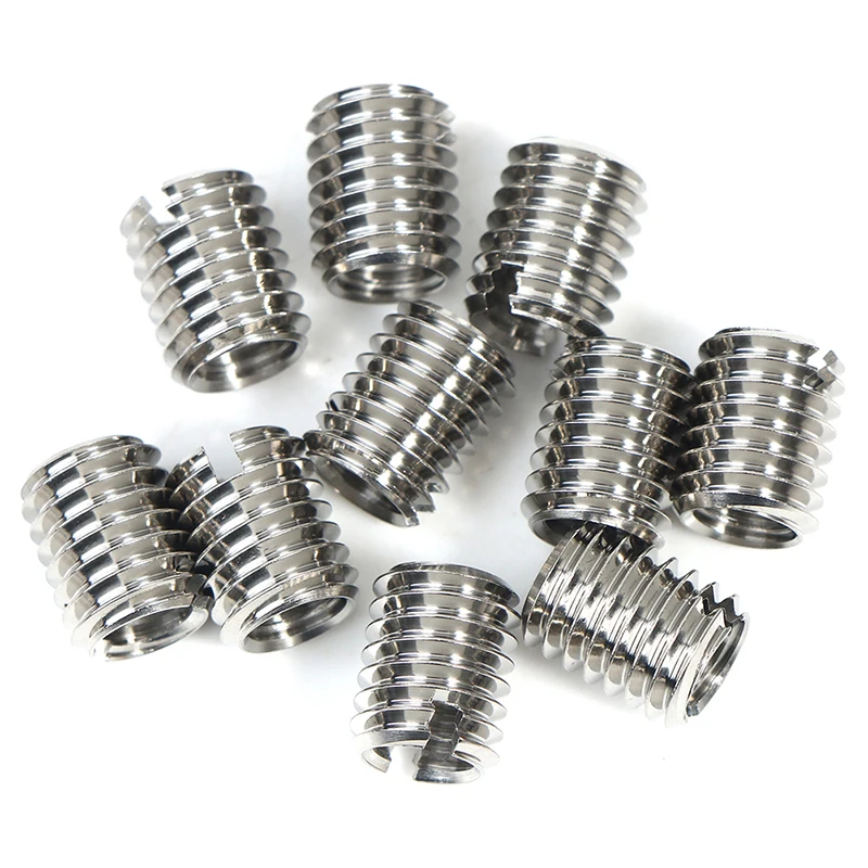 10PCS Stainless Steel Thread Adapters Convert M8 8mm Male To M6 6mm Female Hardware Fasteners Threaded Reducer Insert Replace